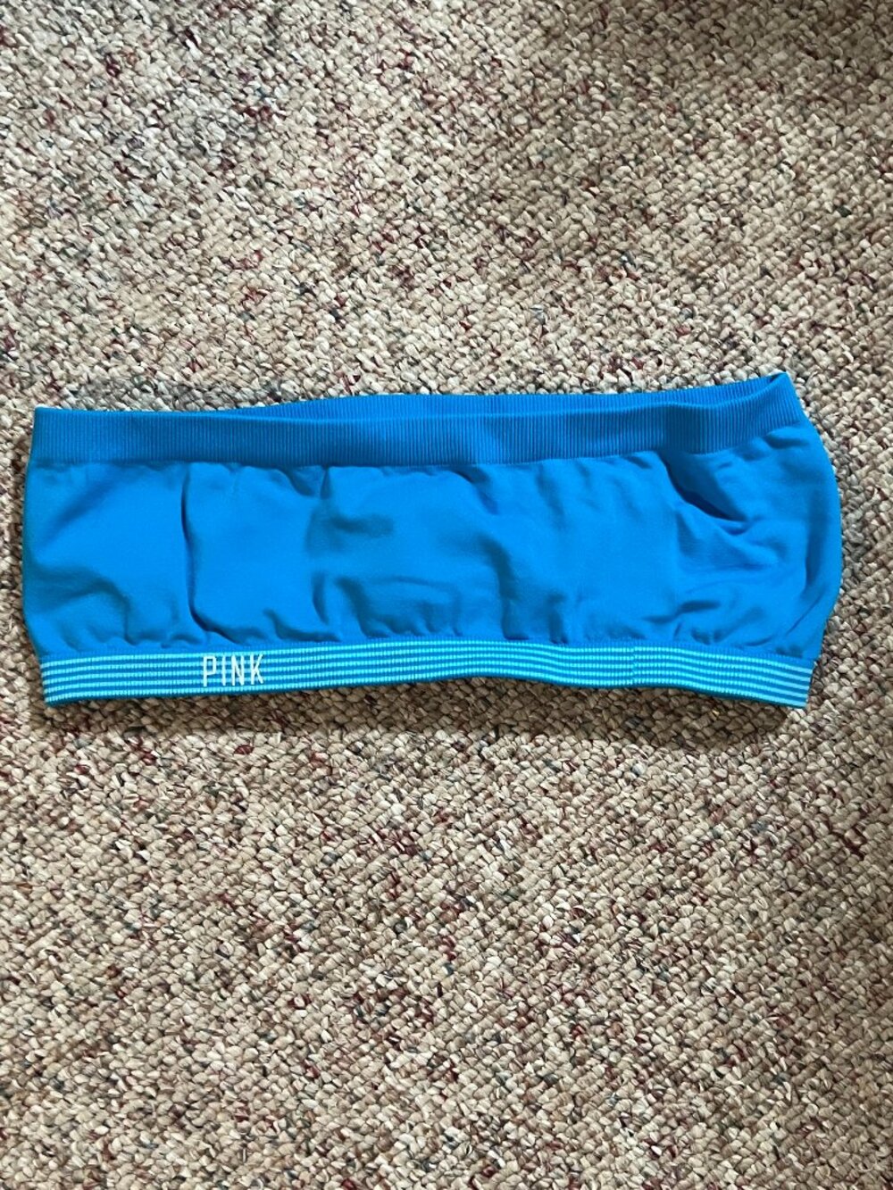 PINK Victoria’s Secret Blue Bandeau Sports Bra / Bralette